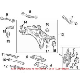 Mercedes Subframe Bushing - Rear Rearward 2043500275